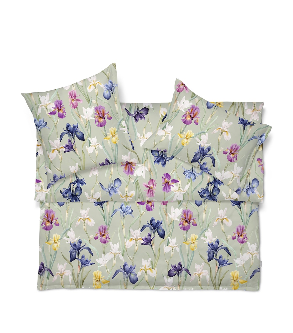 Schlossberg Cotton Charlotte King Oxford Pillow Case (50cm x 75cm) Vert