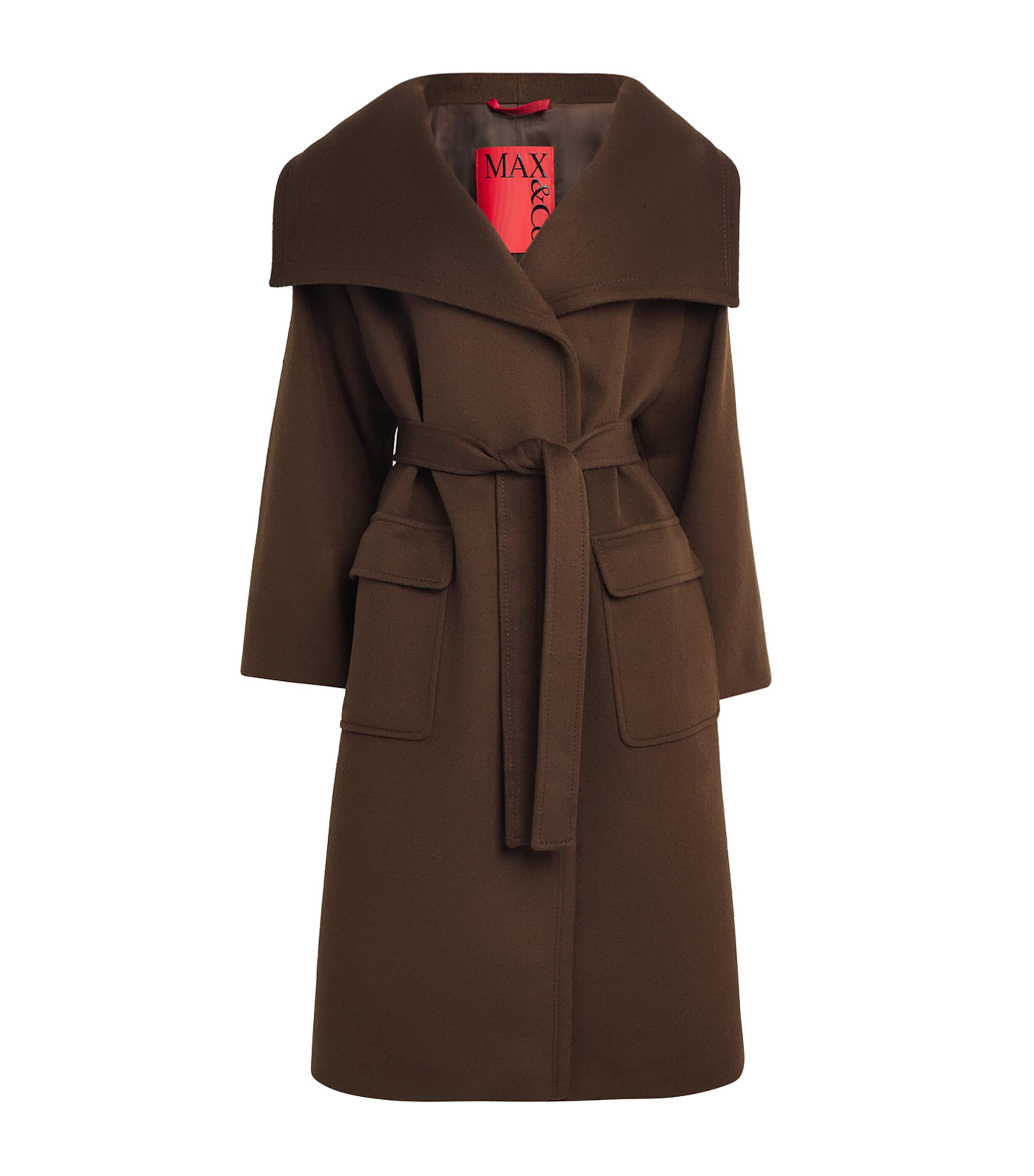 Max Mara Brown Cashmere Lilia Coat | Harrods US