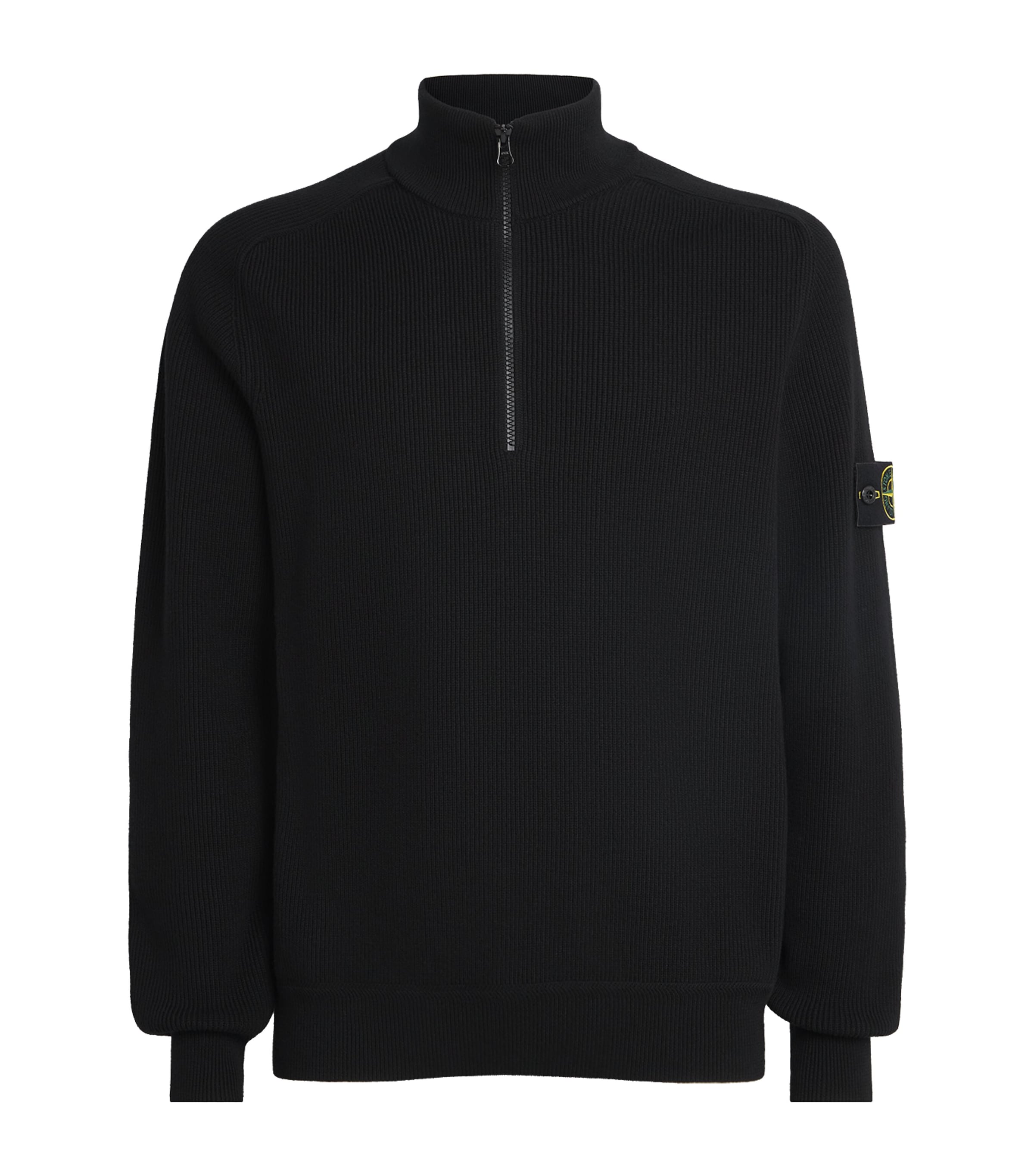 Stone Island Mens Cotton Half-Zip Sweater