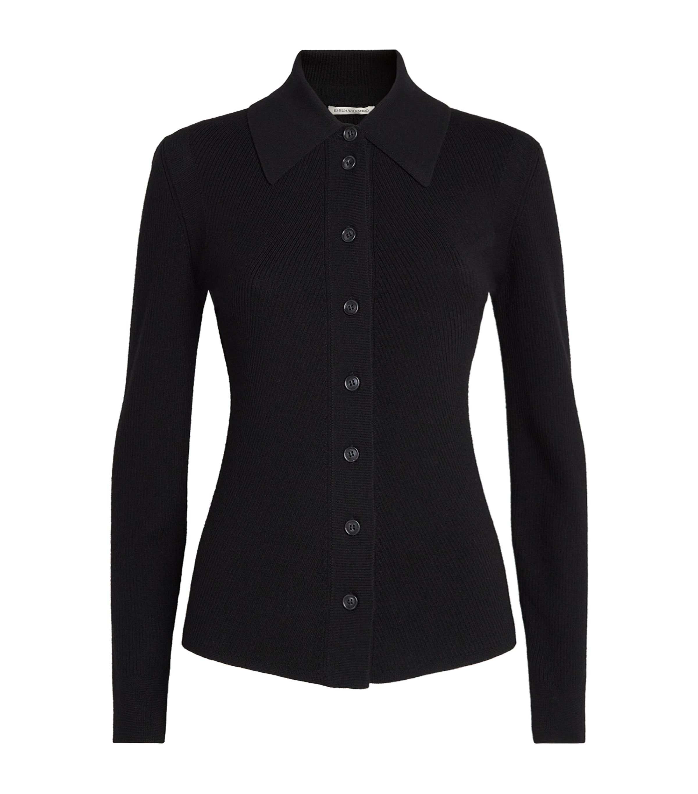 Emilia Wickstead Womens Wool Reno Cardigan Black
