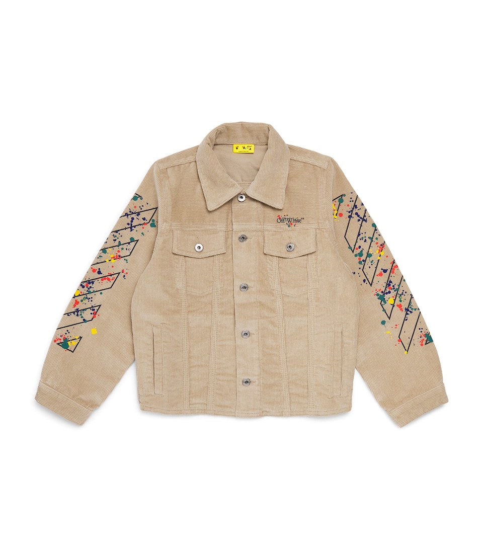 Cotton-Blend Corduroy Splat Jacket (8-12 Years)