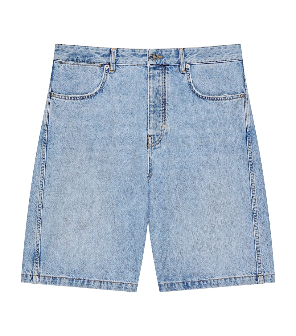 Givenchy Mens Couture Seam Denim Shorts