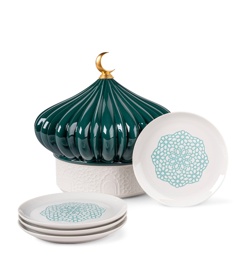 Lladró Porcelain Majestic Nights Box With Plates