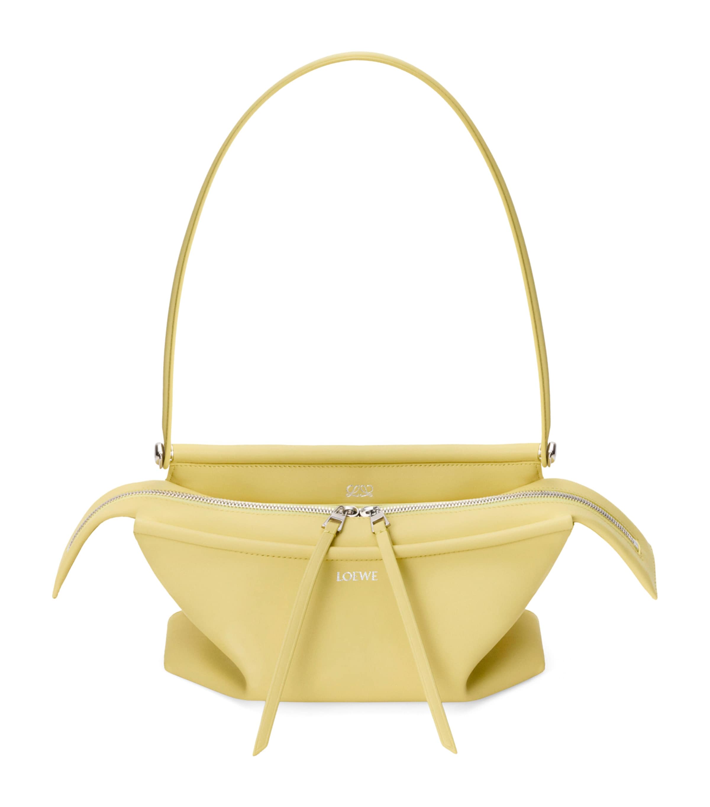 LOEWE Small Leather Whisker Shoulder Bag Vanilla
