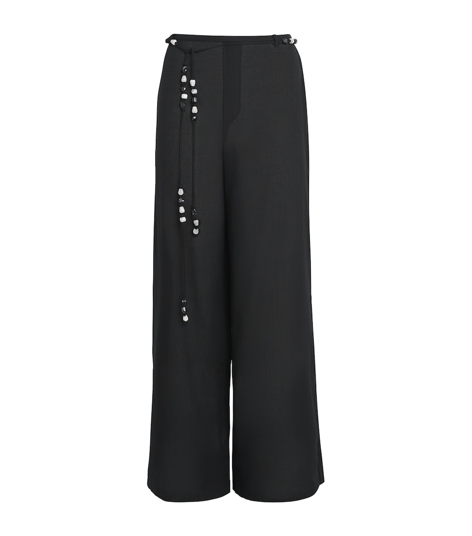 Cotton Wide-Leg Azura Trousers