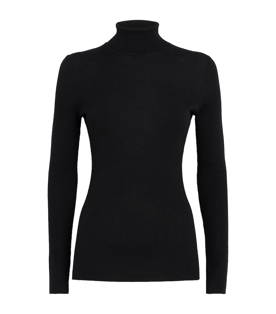Wool-Silk Rollneck Sweater