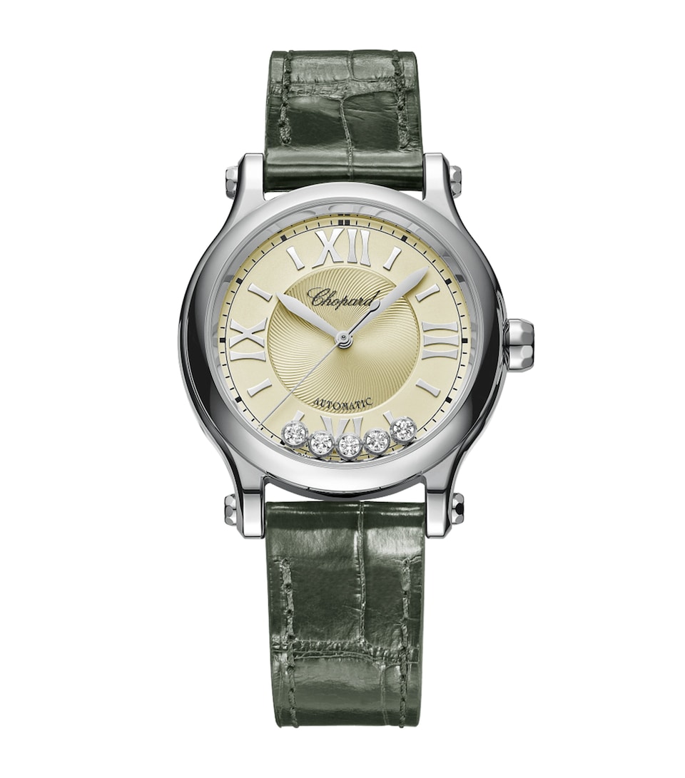 Lucent Steel and Diamond Happy Sport Watch 33mm