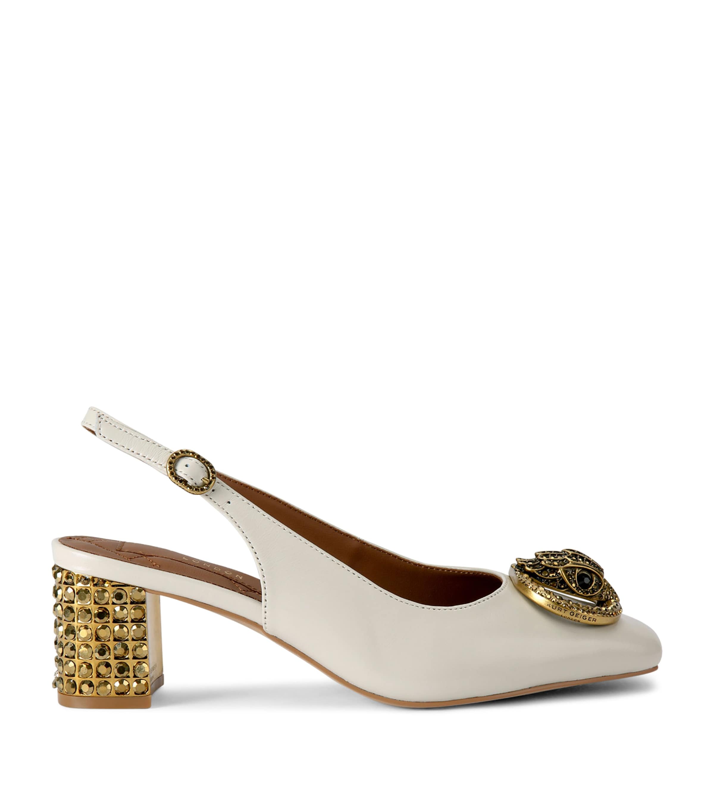 Leather Chelsea Slingback Pumps