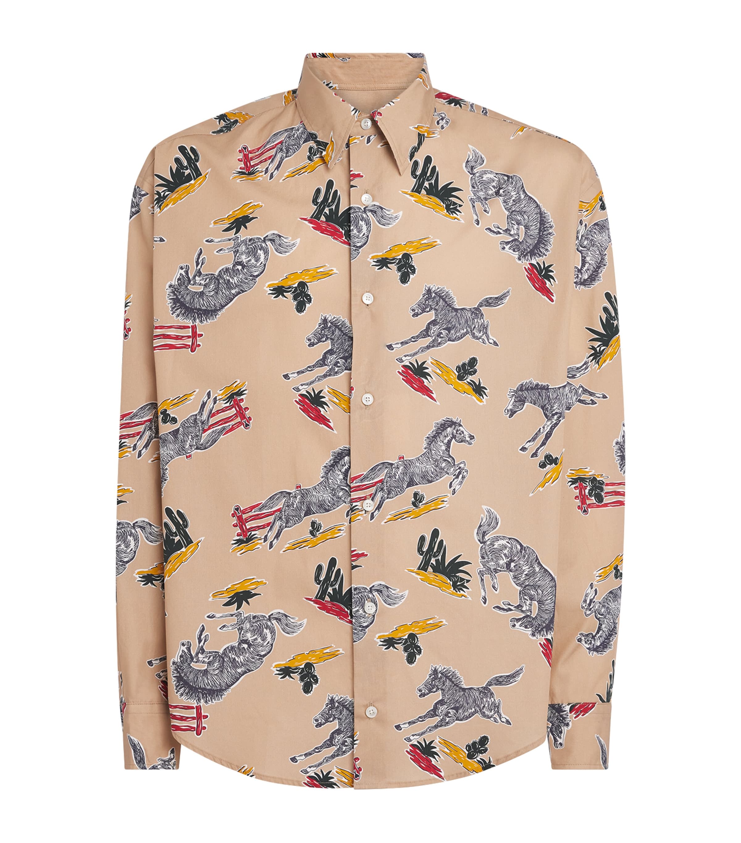 Cotton Horse Print Shirt