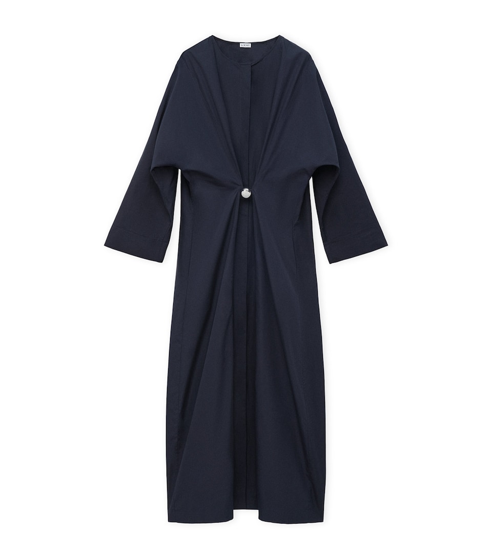 EXCLUSIVE Cotton Silver-Detail Silver Capsule Maxi Dress