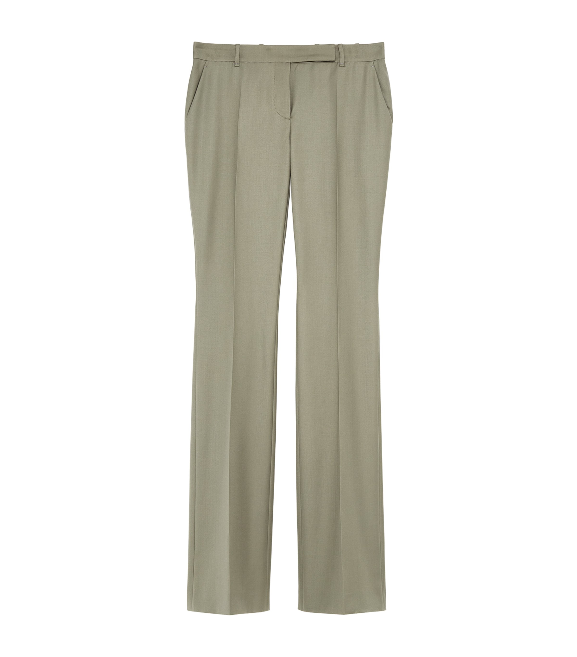 McQueen Womens Wool Bootcut Trousers