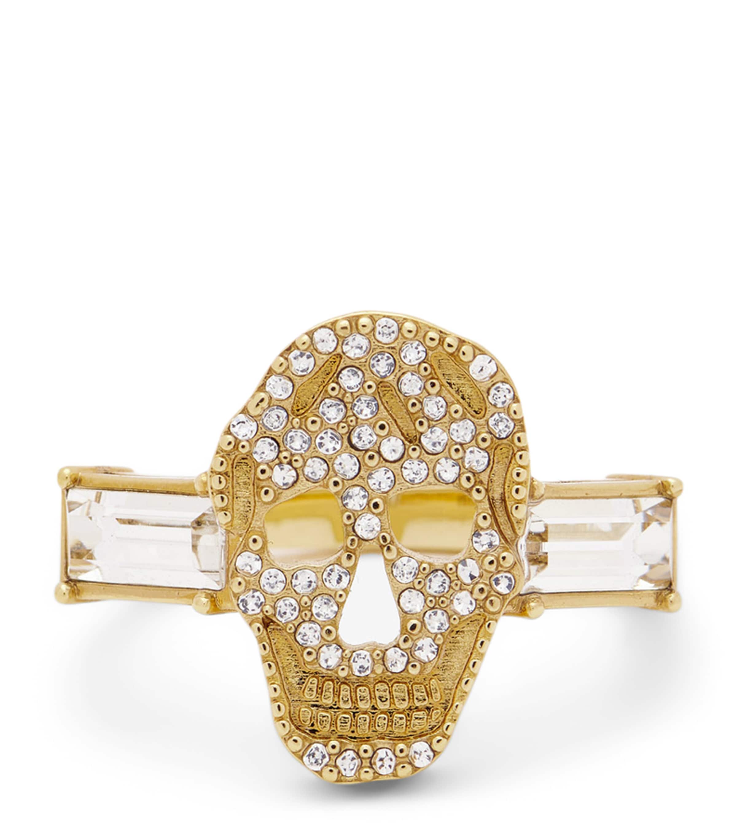 McQueen Pavé Skull Ring