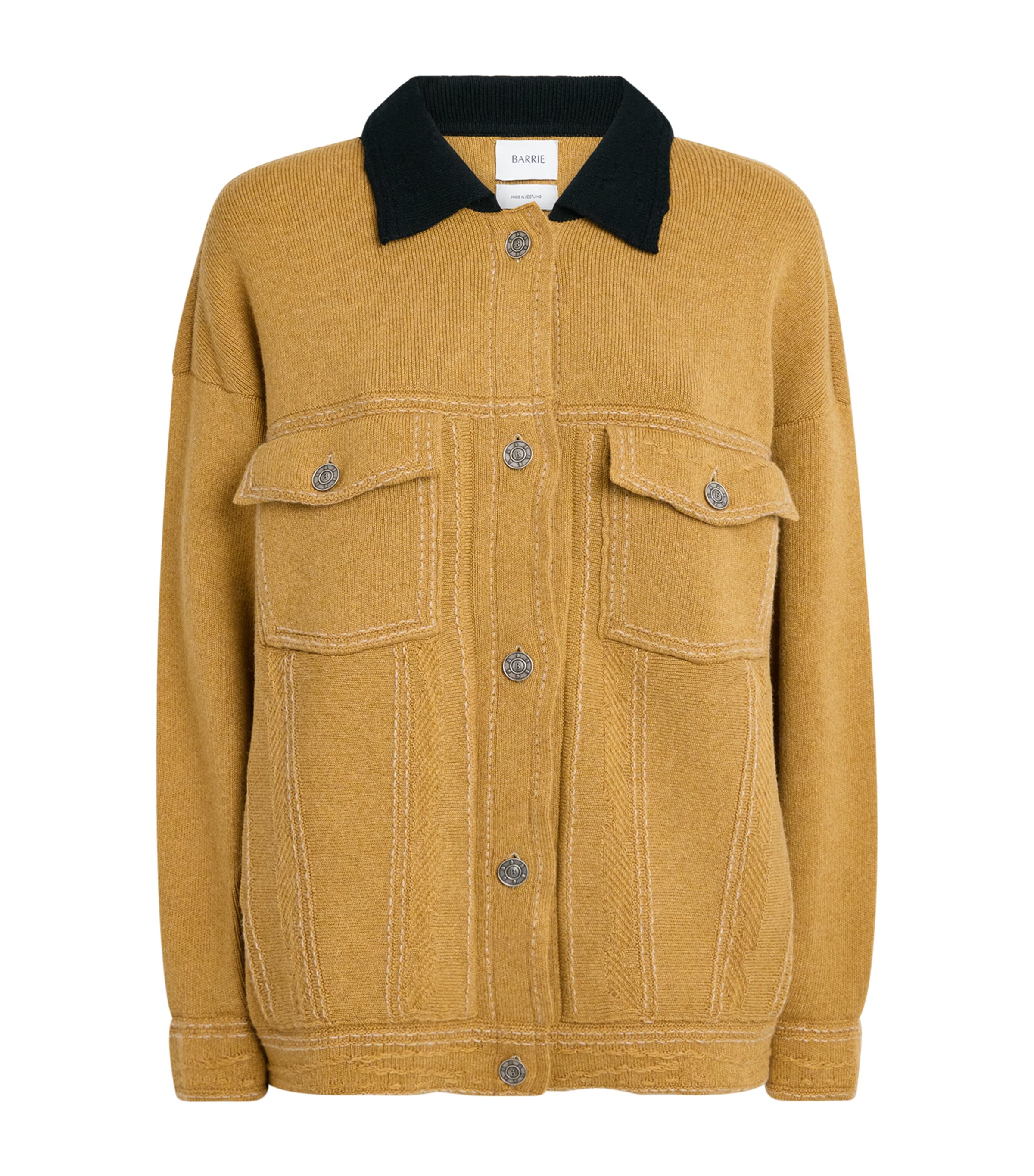 Barrie Womens Cashmere-Cotton Oversized Jacket Bb Sp Crnlgt Dnm