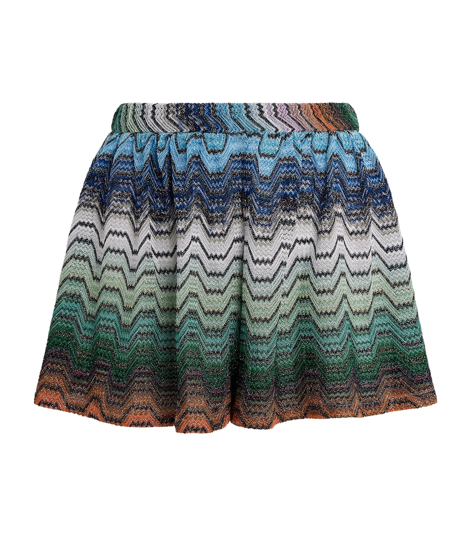 Missoni Womens Zigzag Shorts Smsnq Mlti Blk/gr/or