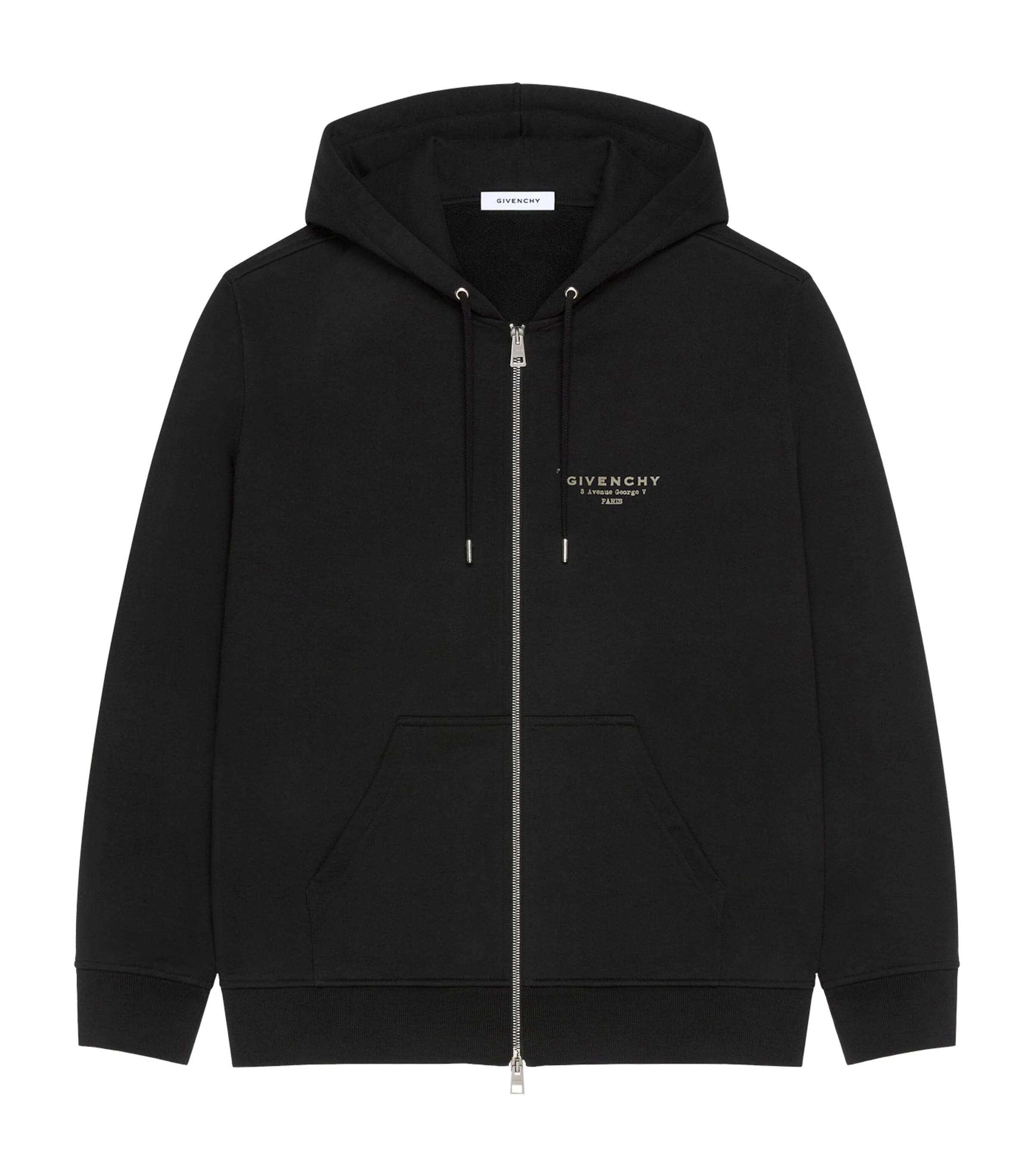 Logo Print Zip-Up Hoodie