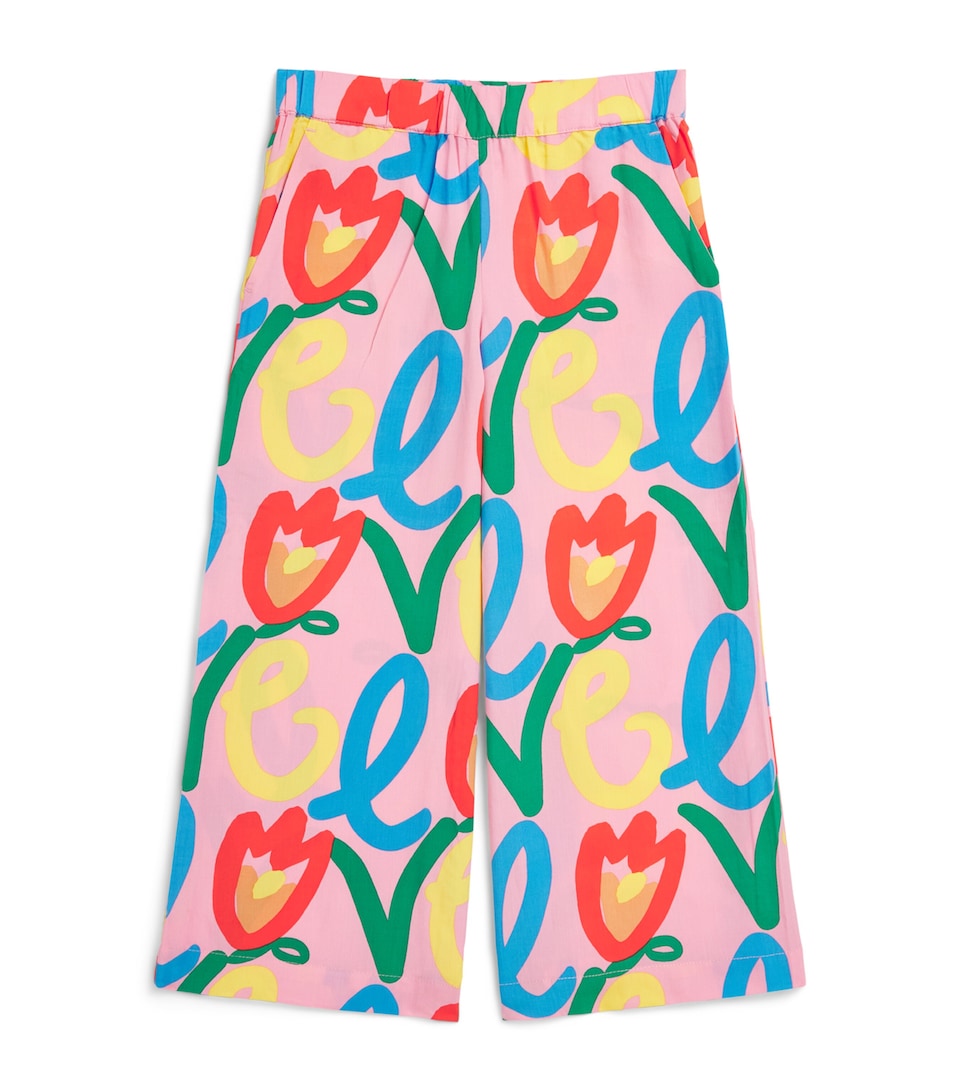Stella McCartney Kids Poplin Printed Trousers (3-14 Years)