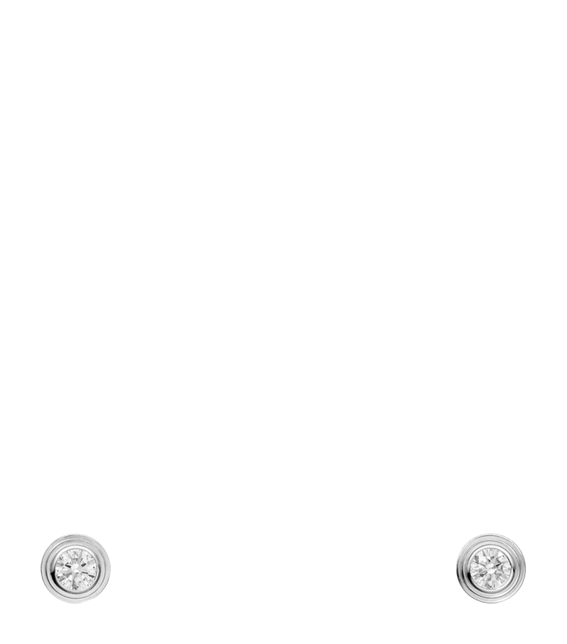 Cartier Extra-Small White Gold and Diamond Cartier d'Amour Earrings White Gold