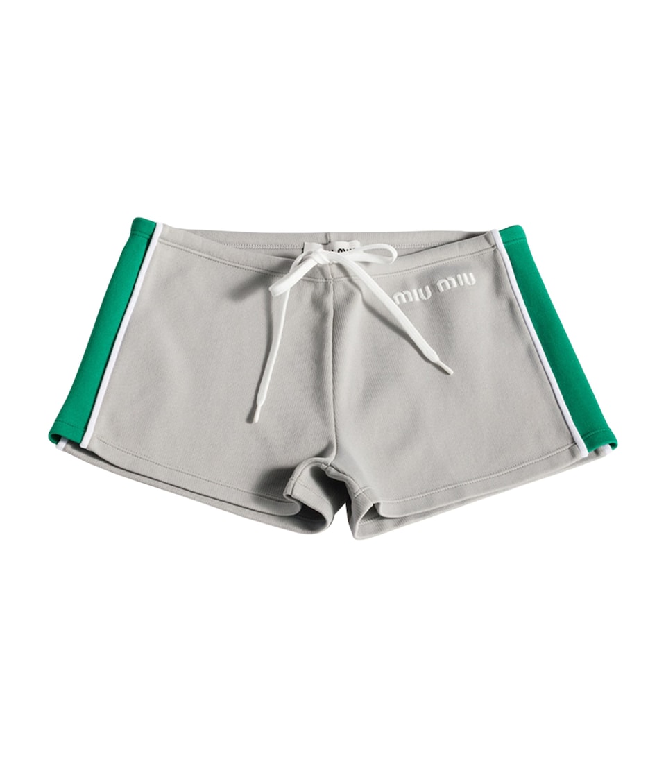 Miu Miu Womens Technical Yarn Shorts