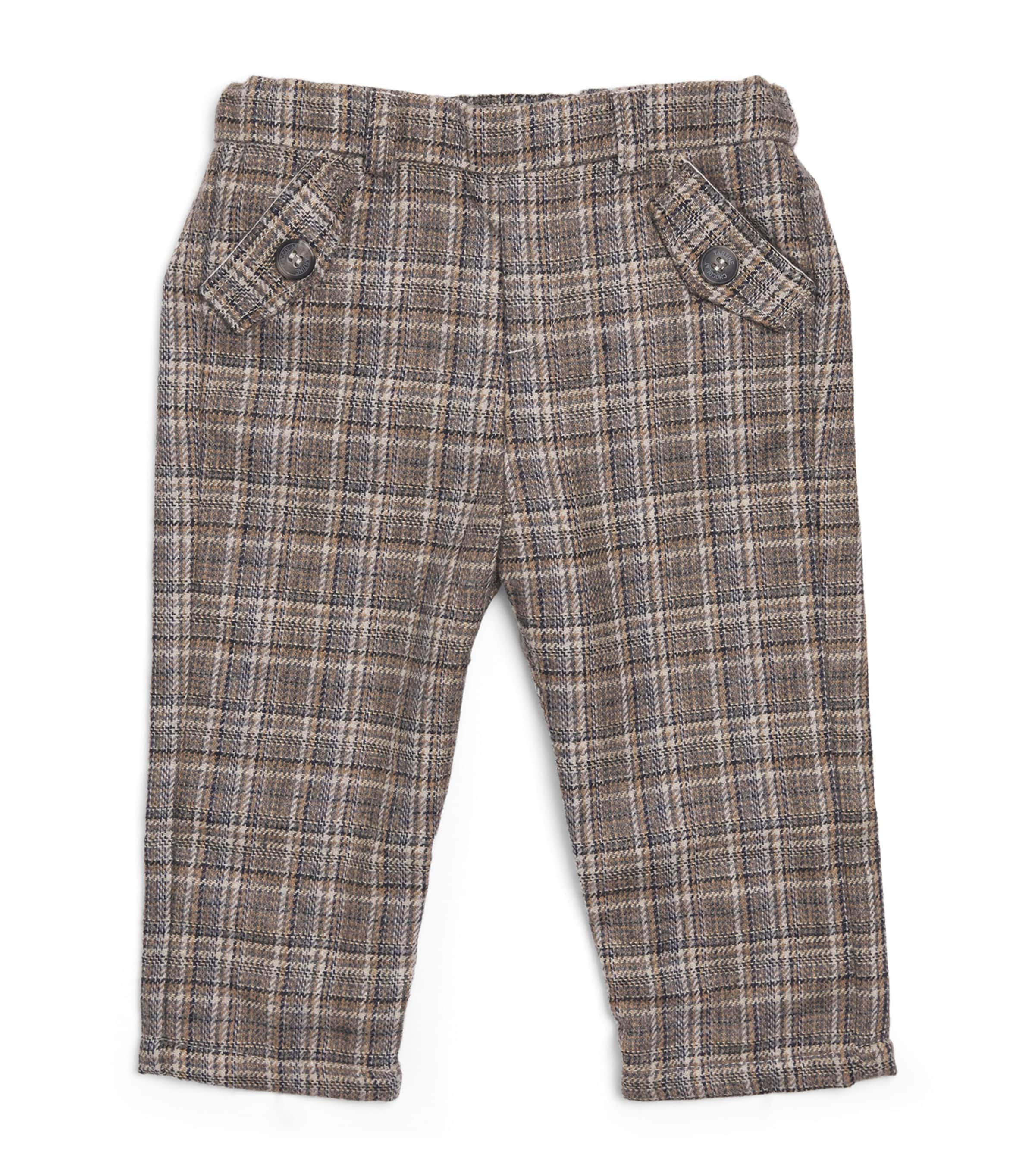 Wool-Blend Check Trousers (3 Months-4 Years)