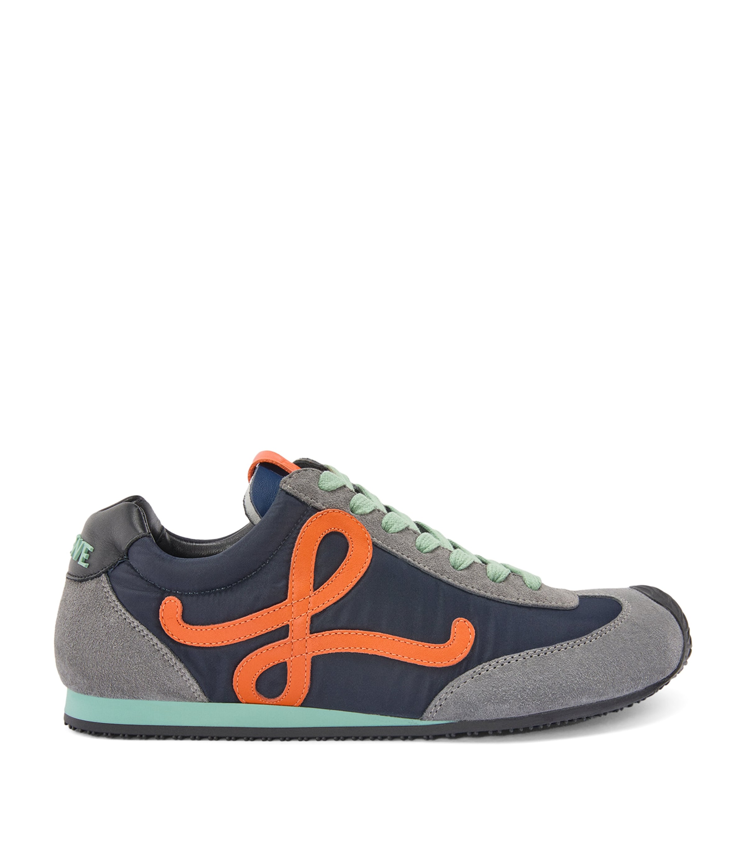 LOEWE Mens Ballet Runner 2.0 Sneakers Navy/ornge/turquoise