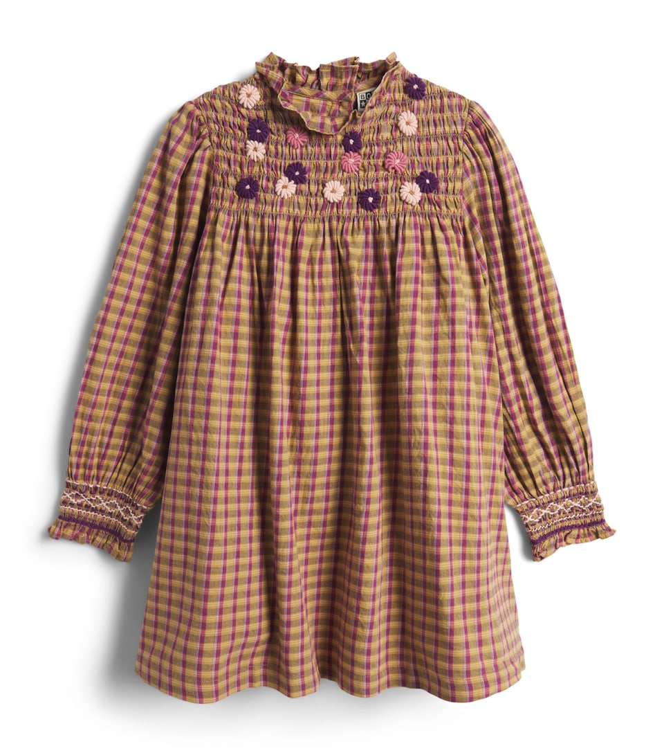 Bonton Cotton Embroidered Dress (2-14 Years) Carrx Swing Lndn