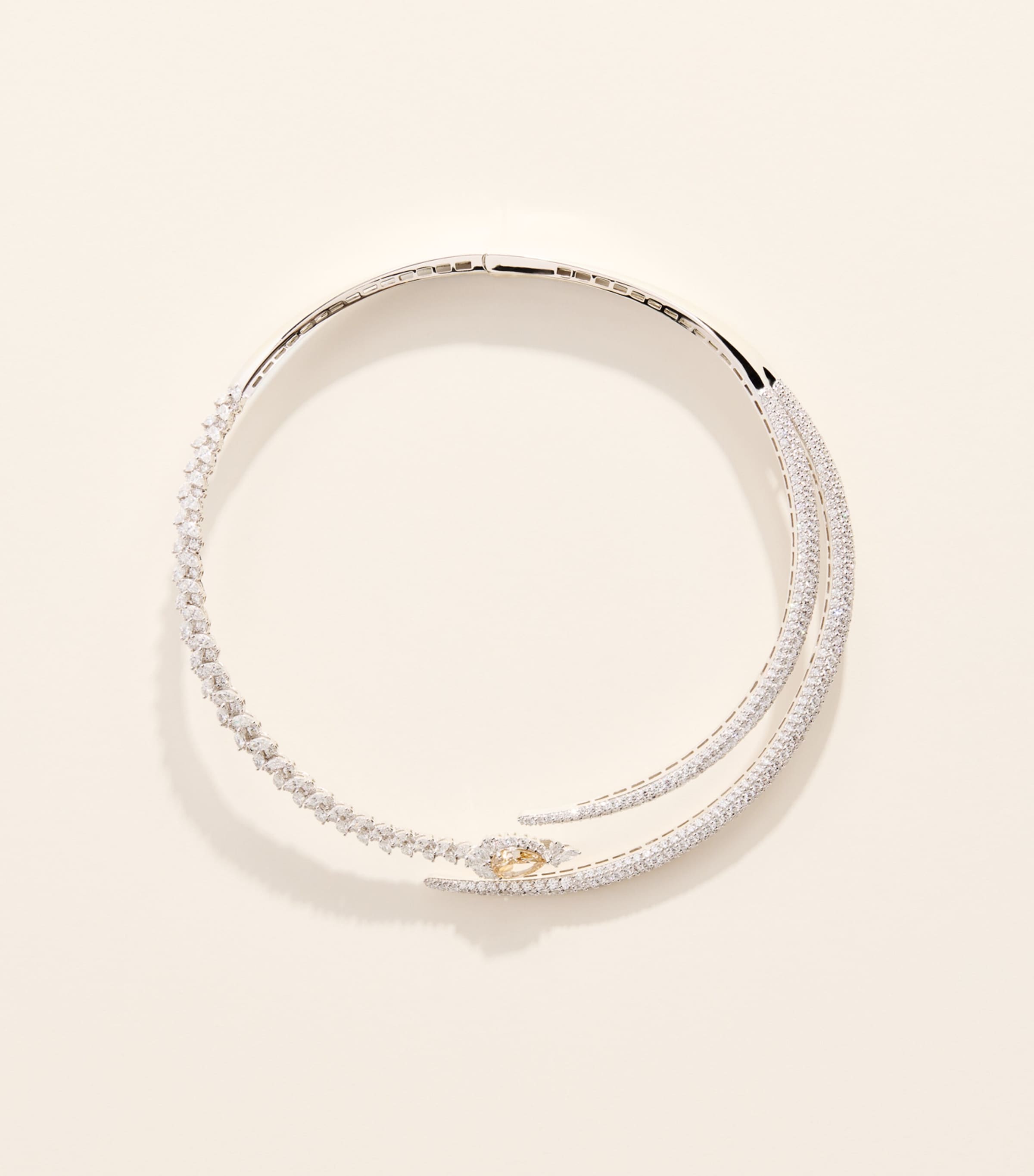 Yeprem White Gold and Diamond Reign Supreme Necklace White Gold