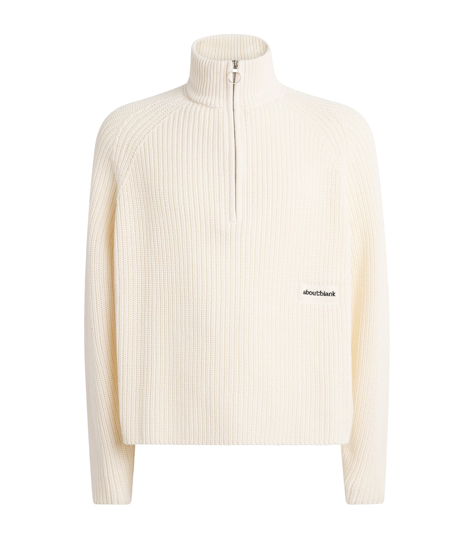Cotton Half-Zip Sweater