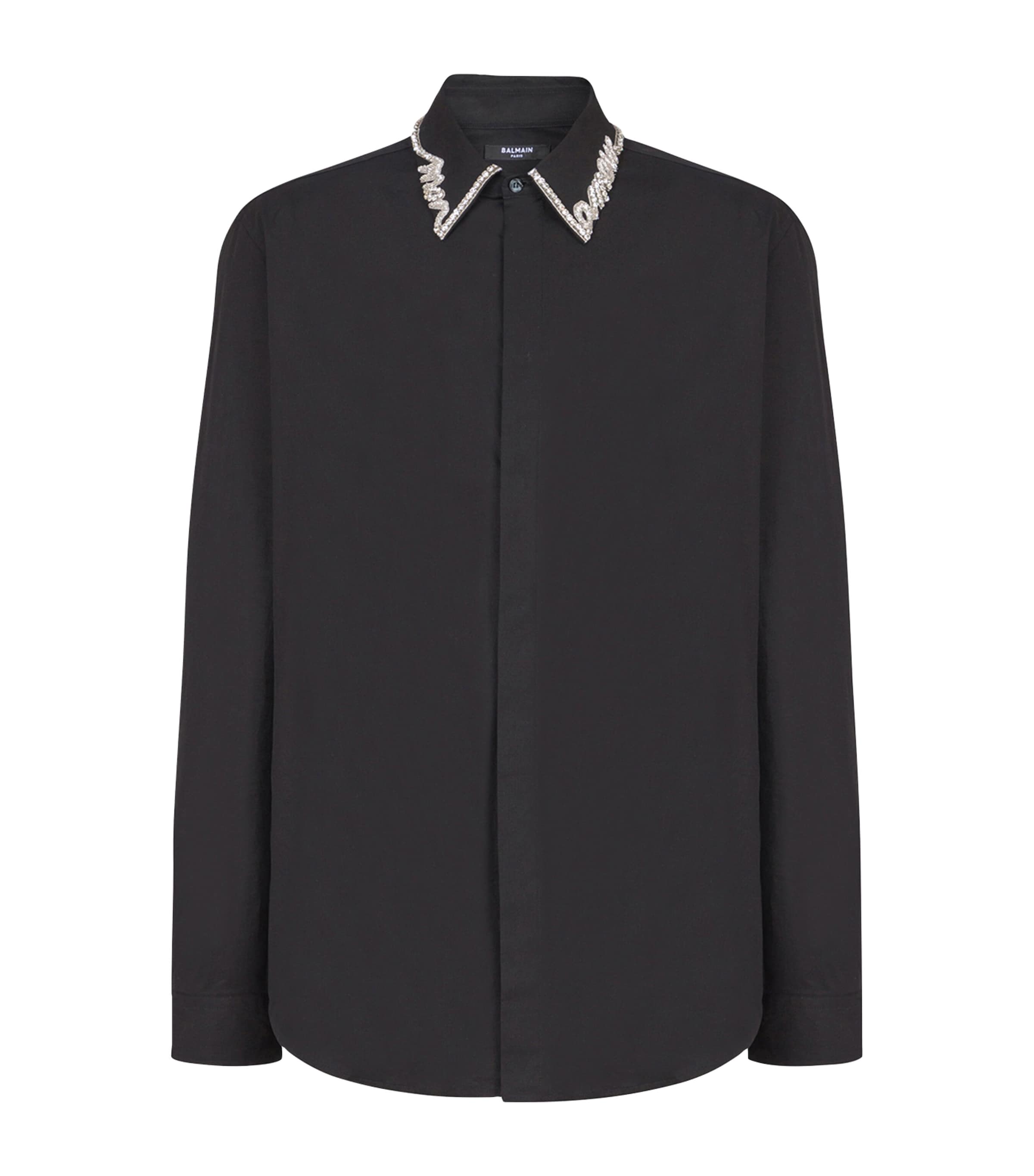 Cotton Poplin Embroidered Shirt