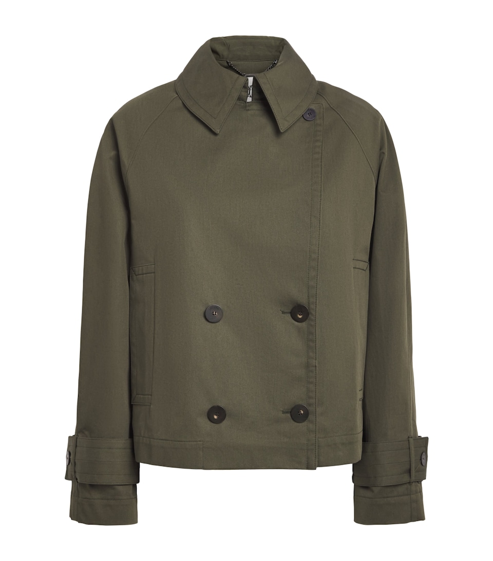 Cotton Cropped Zago Trench Coat