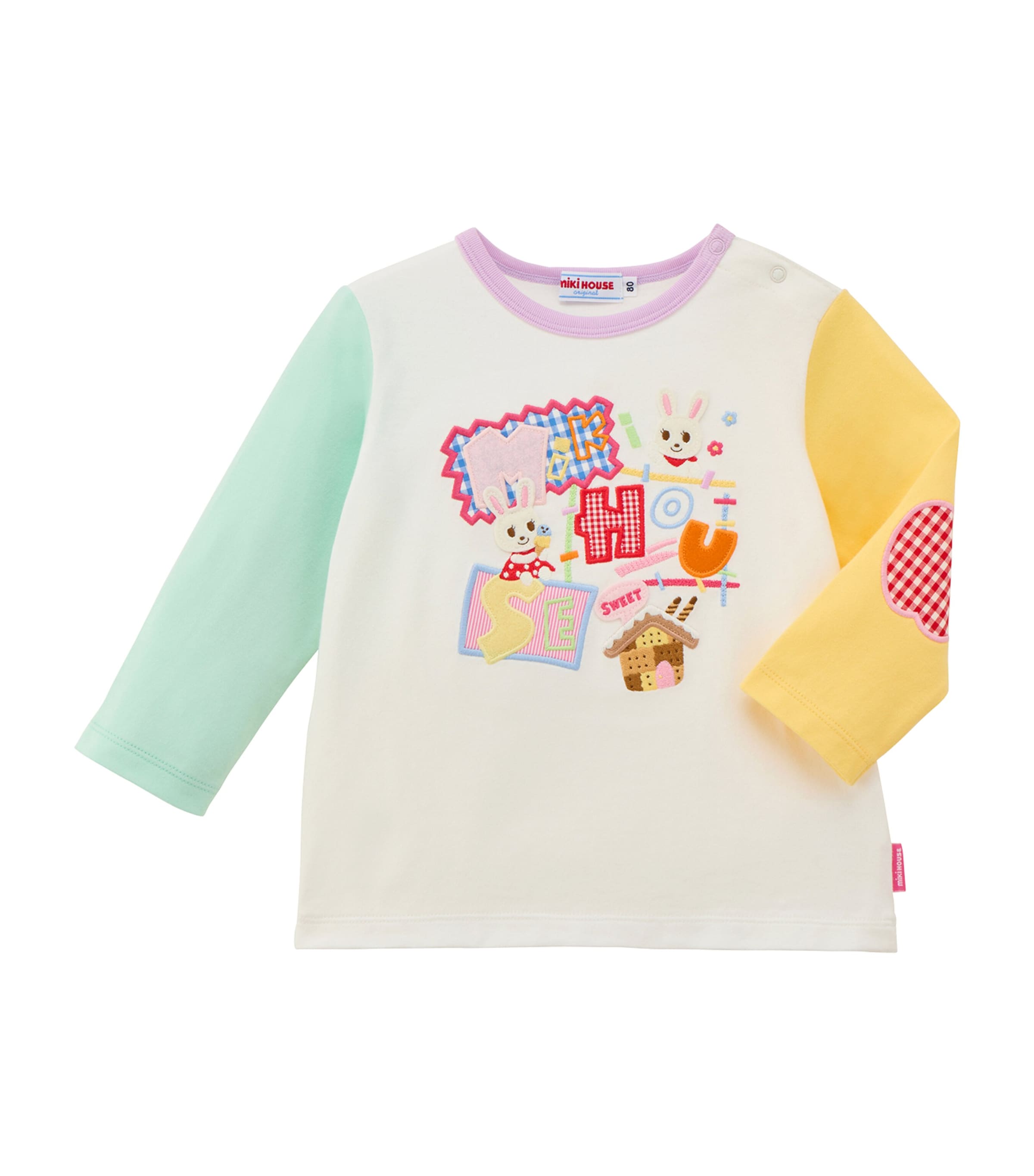 Miki House Cotton Appliqué T-Shirt (12 Months-7 Years)
