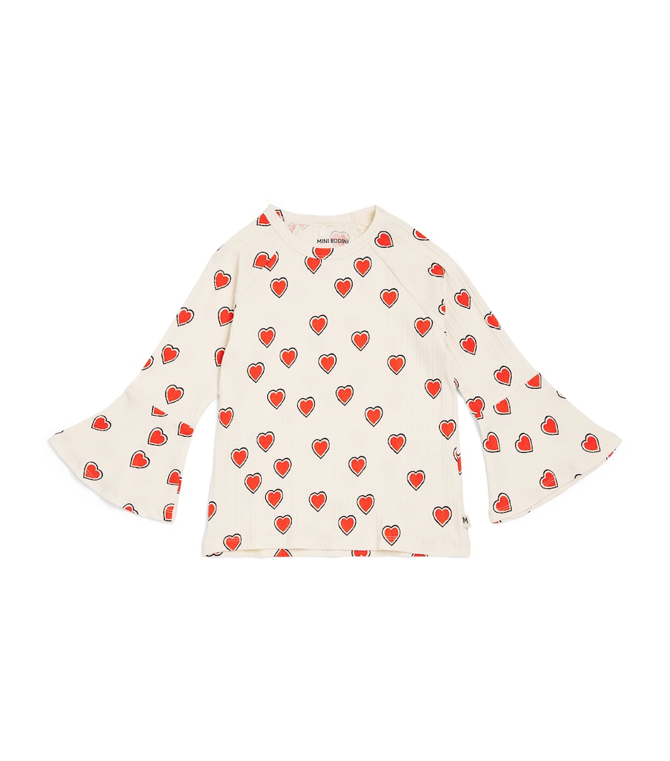 Organic Cotton Hearts Top (3-11 Years)