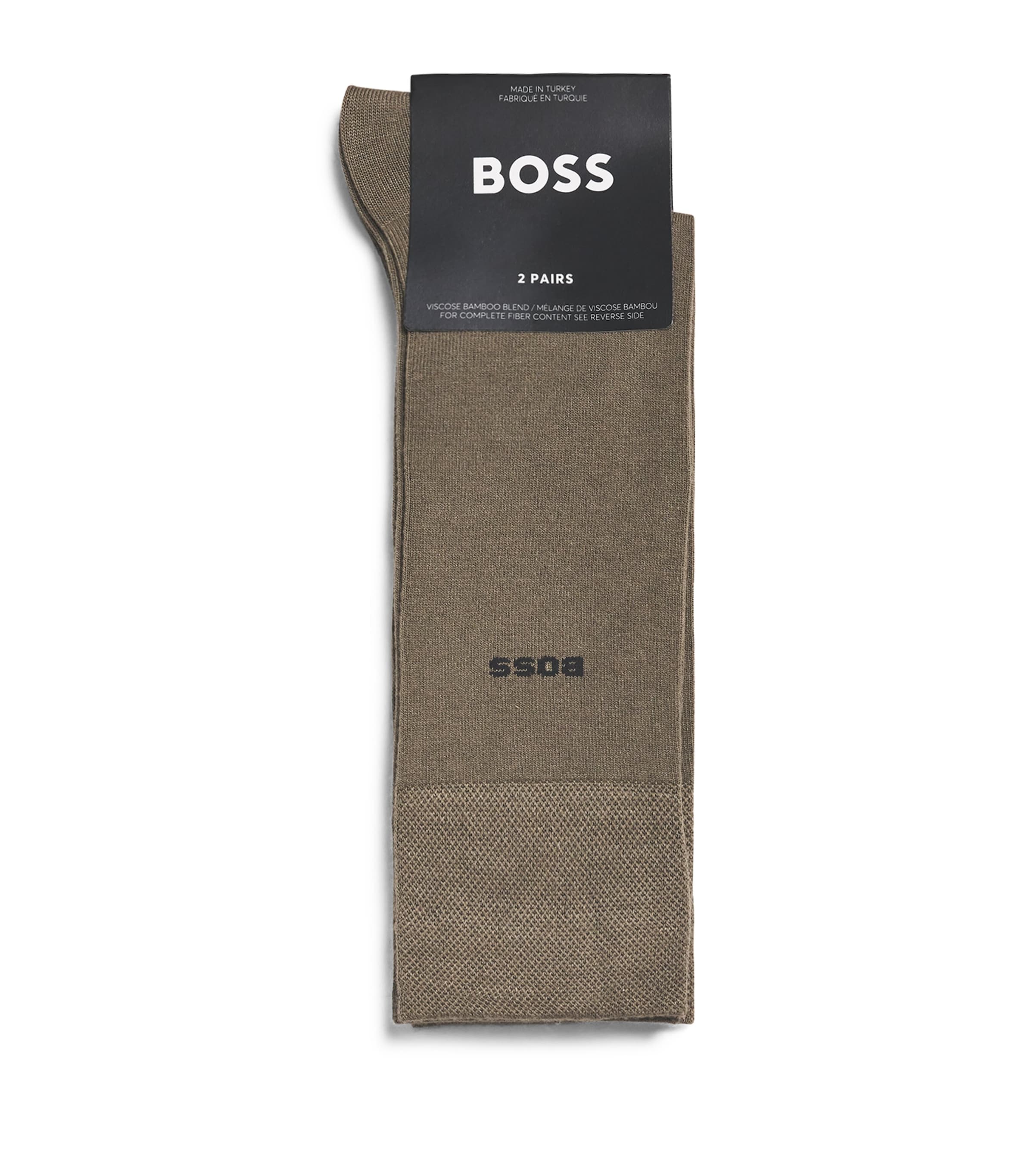 Bamboo-Blend Logo Socks (Pack of 2)