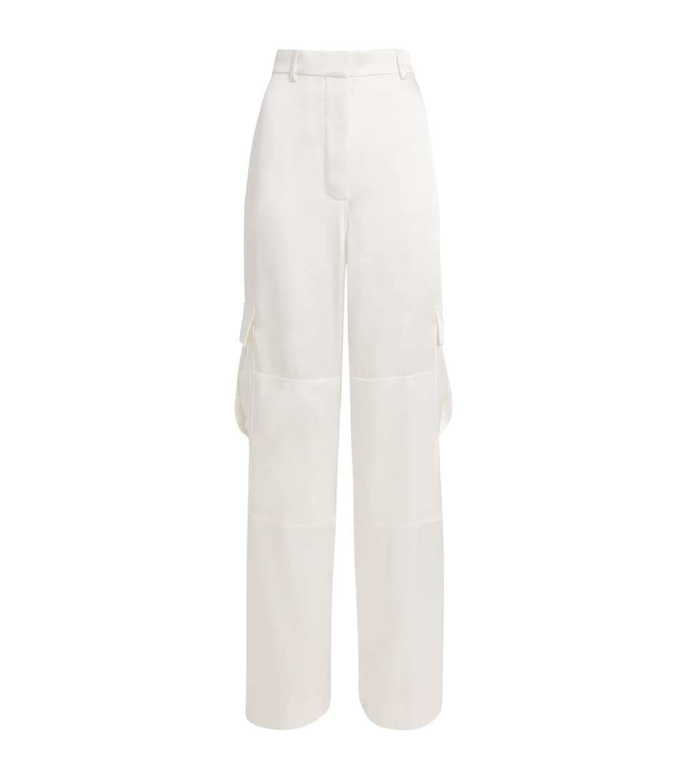 Satin Cargo Trousers