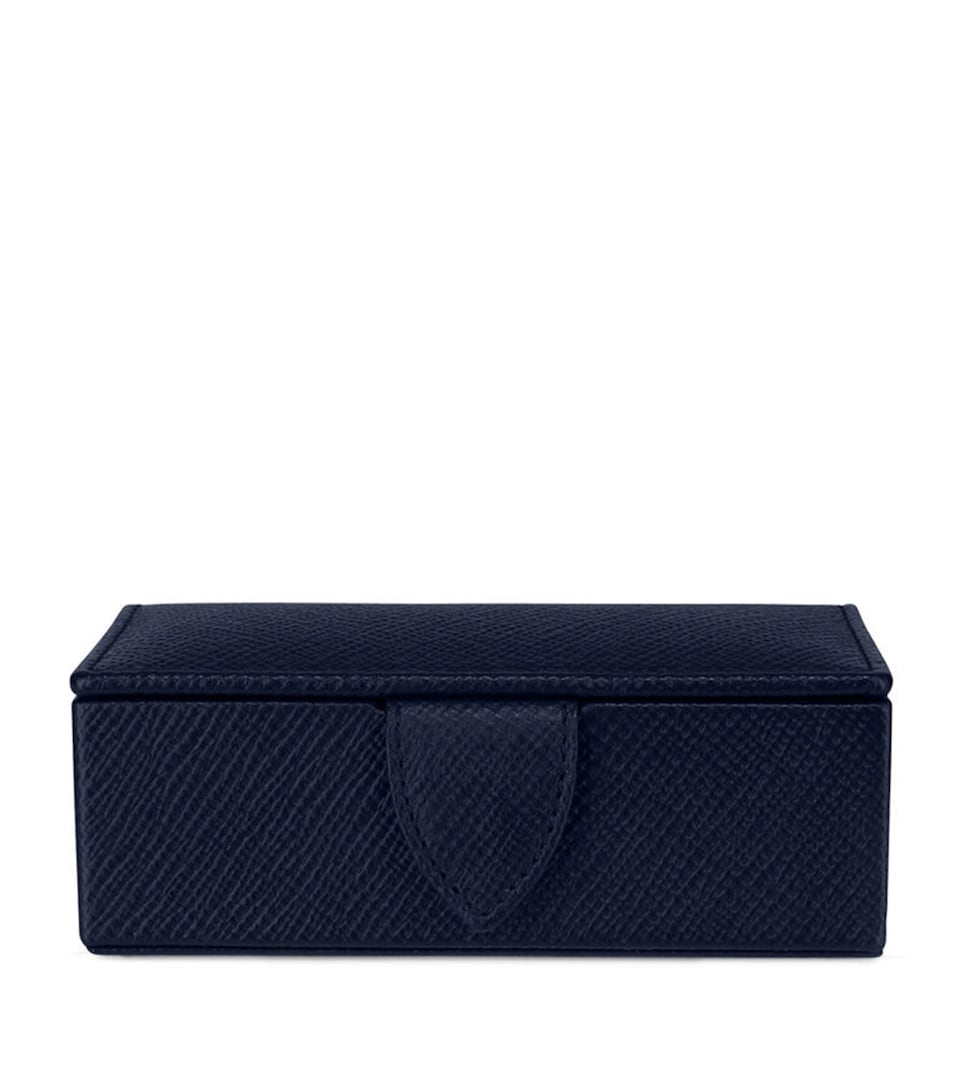 Leather Panama Cufflink Box
