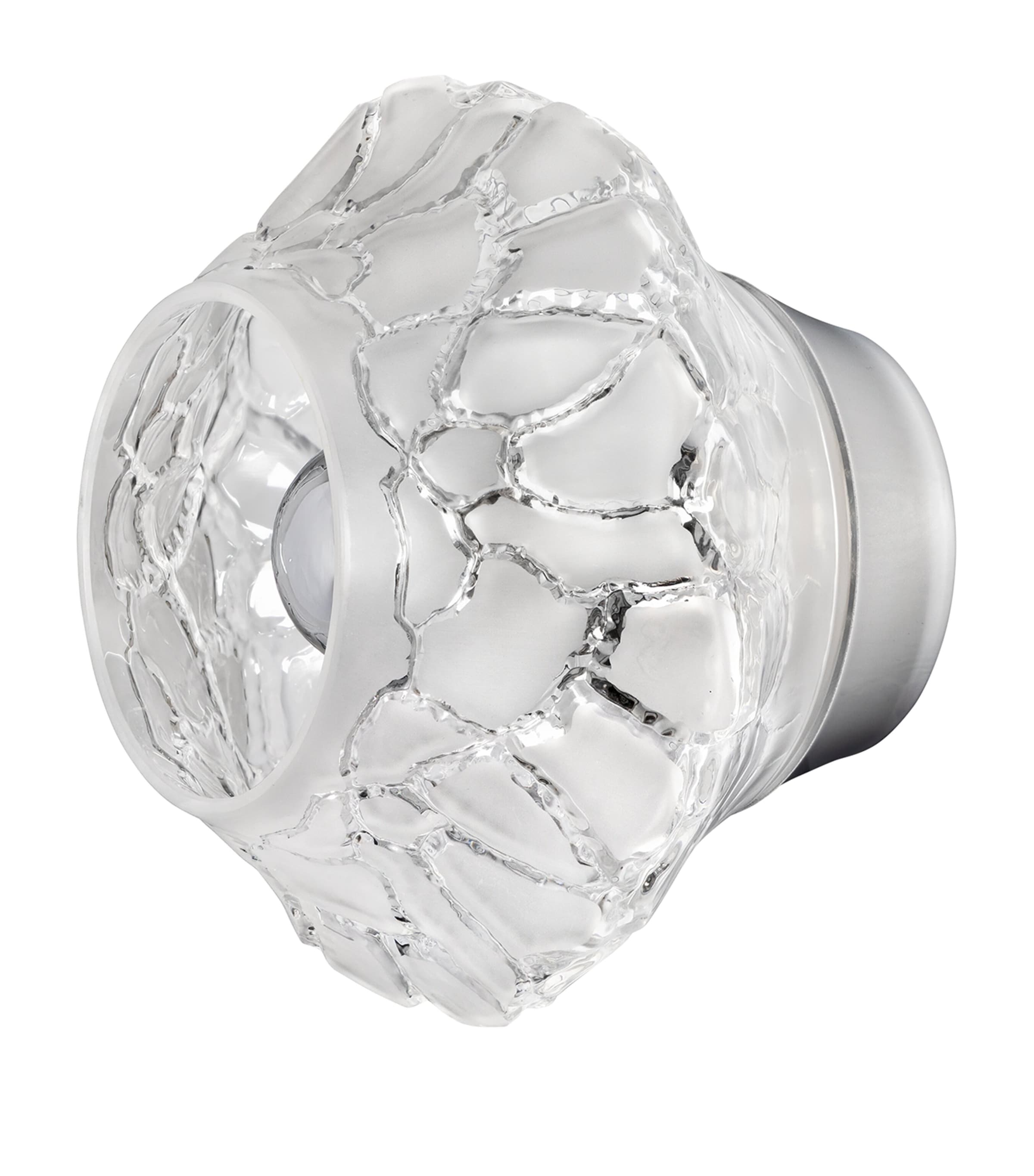 Lalique Crystal Caldera Wall Sconce Incolore