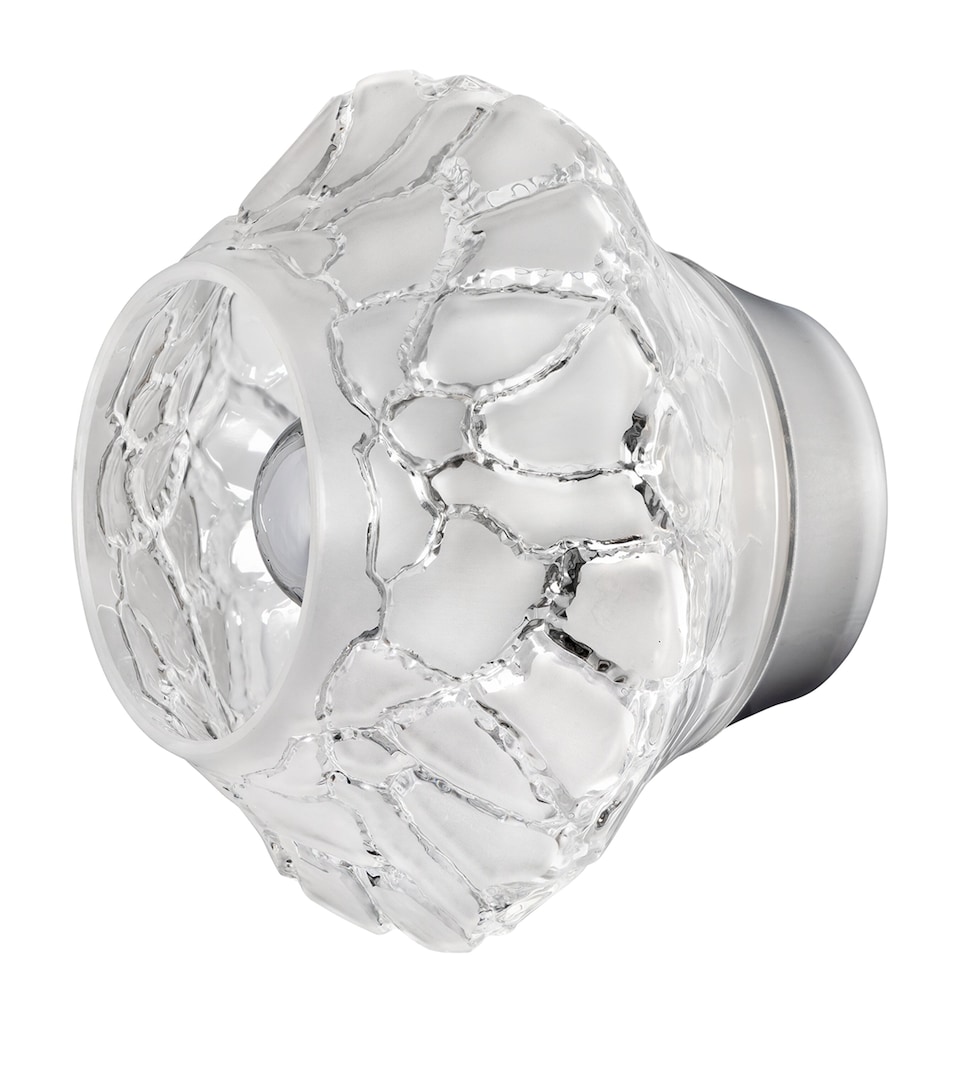 Lalique Crystal Caldera Wall Sconce Incolore