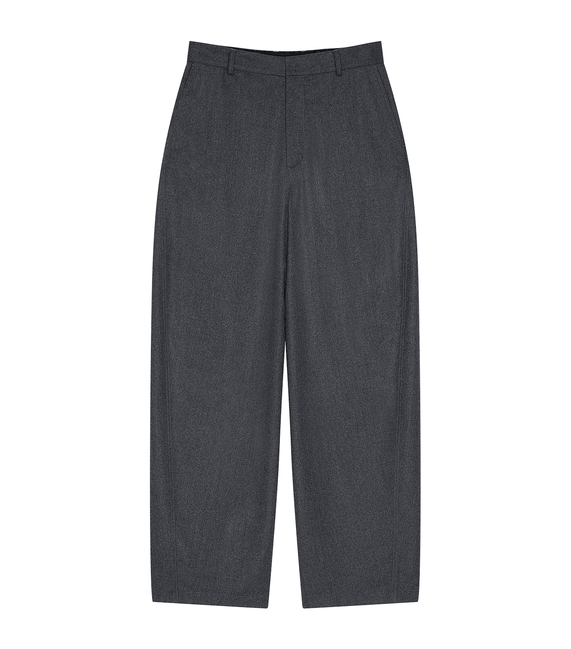 Givenchy Mens Wool Couture Seam Trousers Grey Mix
