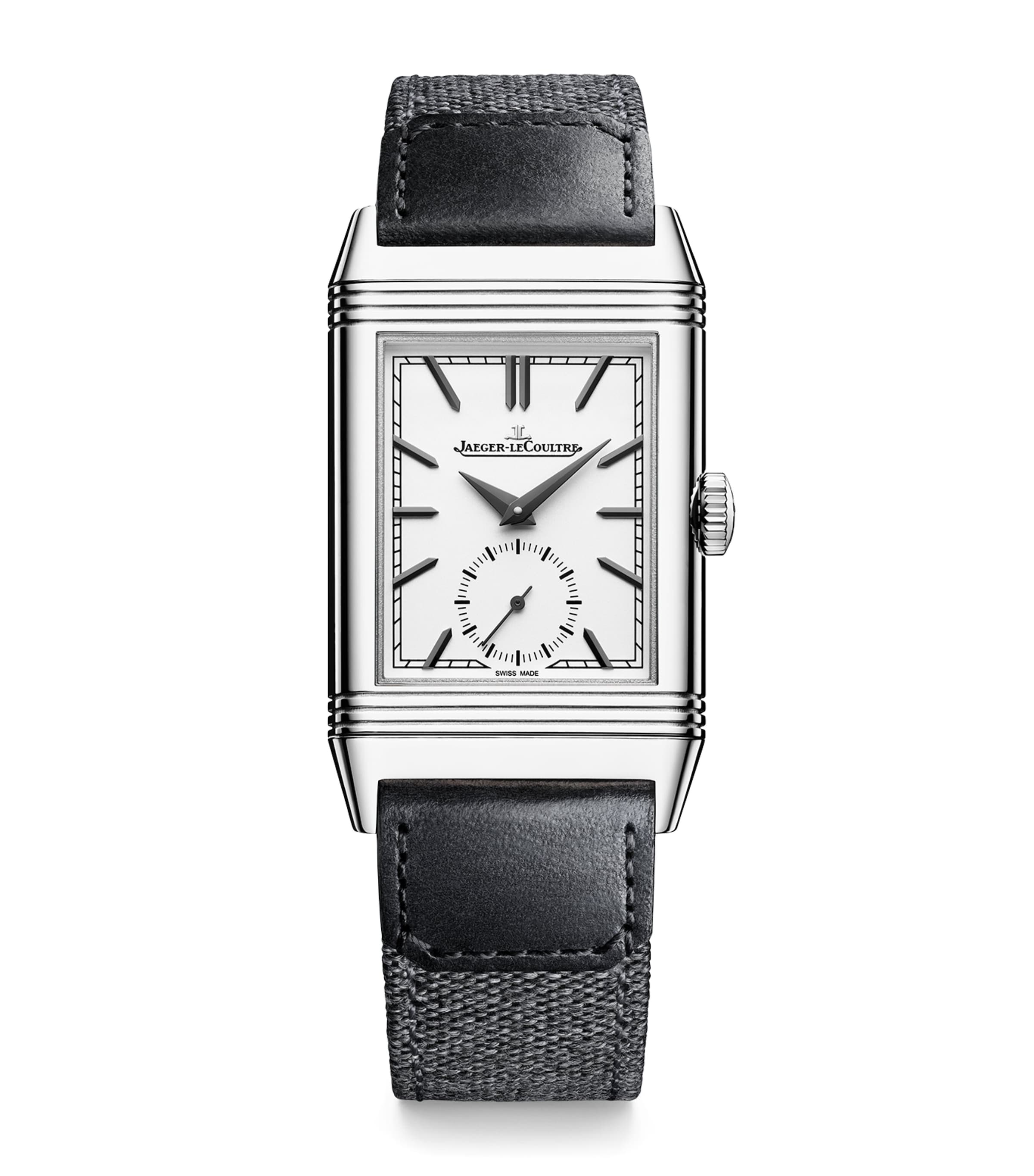 Jaeger-LeCoultre Stainless Steel Reverso Tribute Small Seconds Watch 27.4mm Stainless Steel