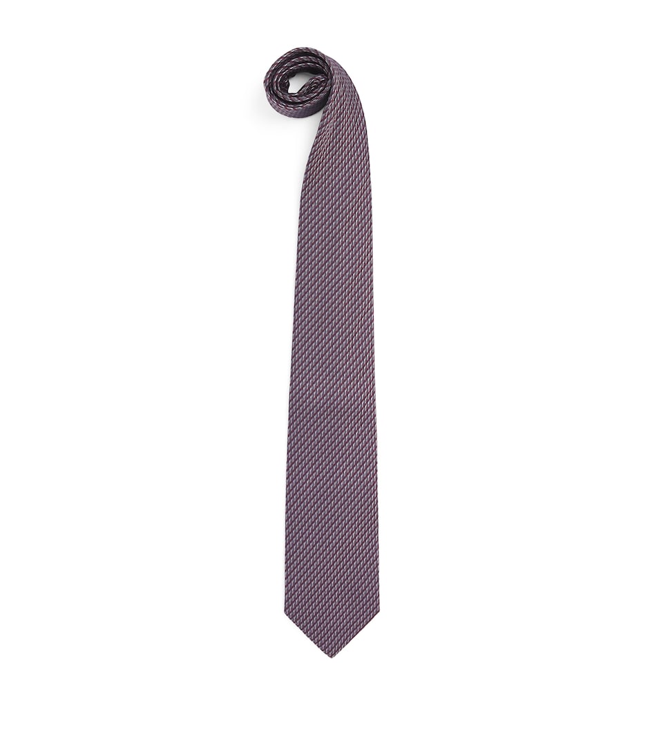 Pal Zileri Silk Jacquard Tie Bordeaux