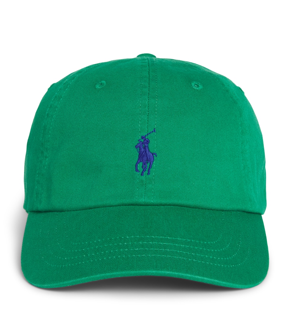 Polo Ralph Lauren Cotton Polo Pony Baseball Cap Billard Green