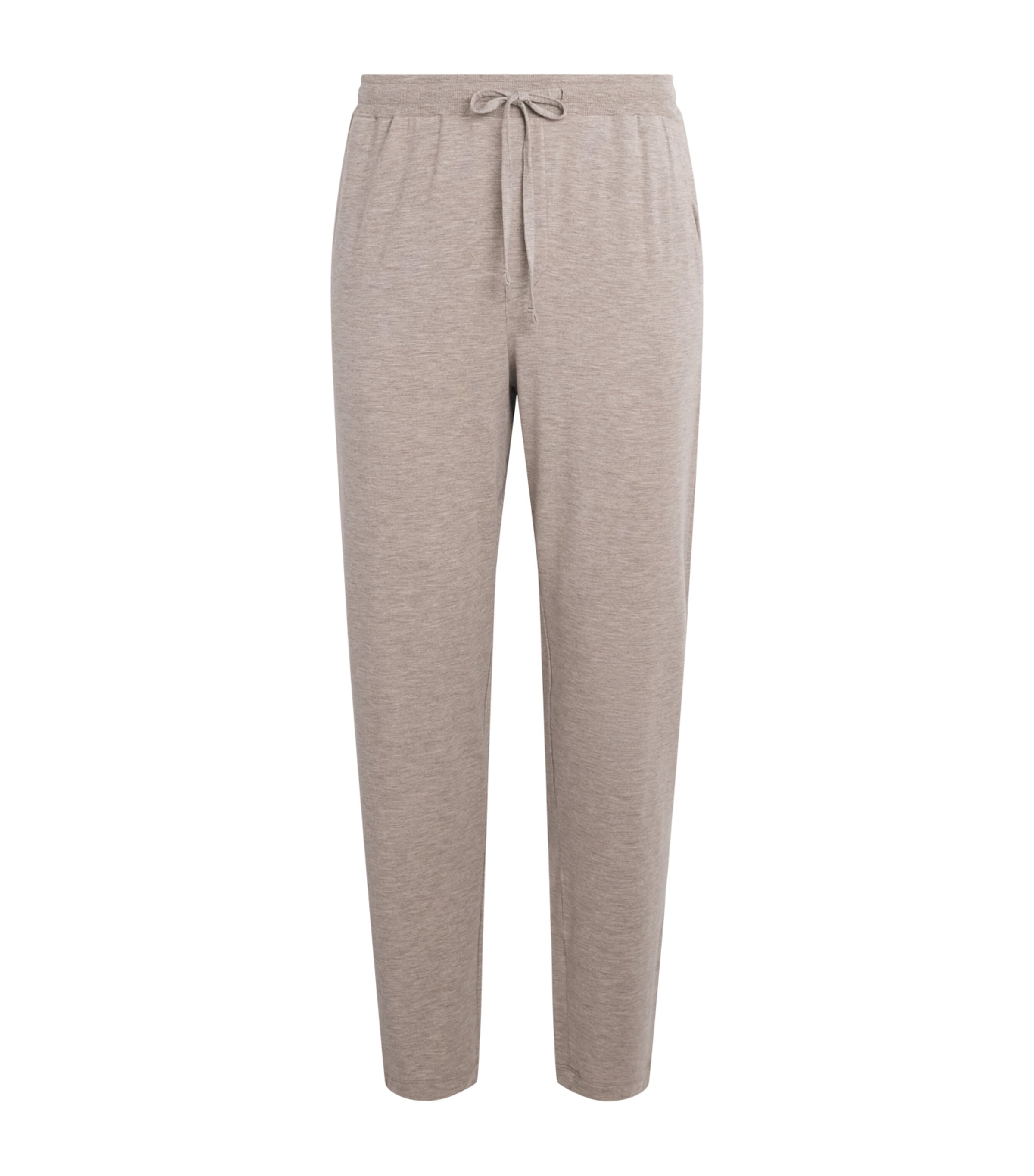 Hanro Mens Casual Pyjama Bottoms Hazelnut Melang