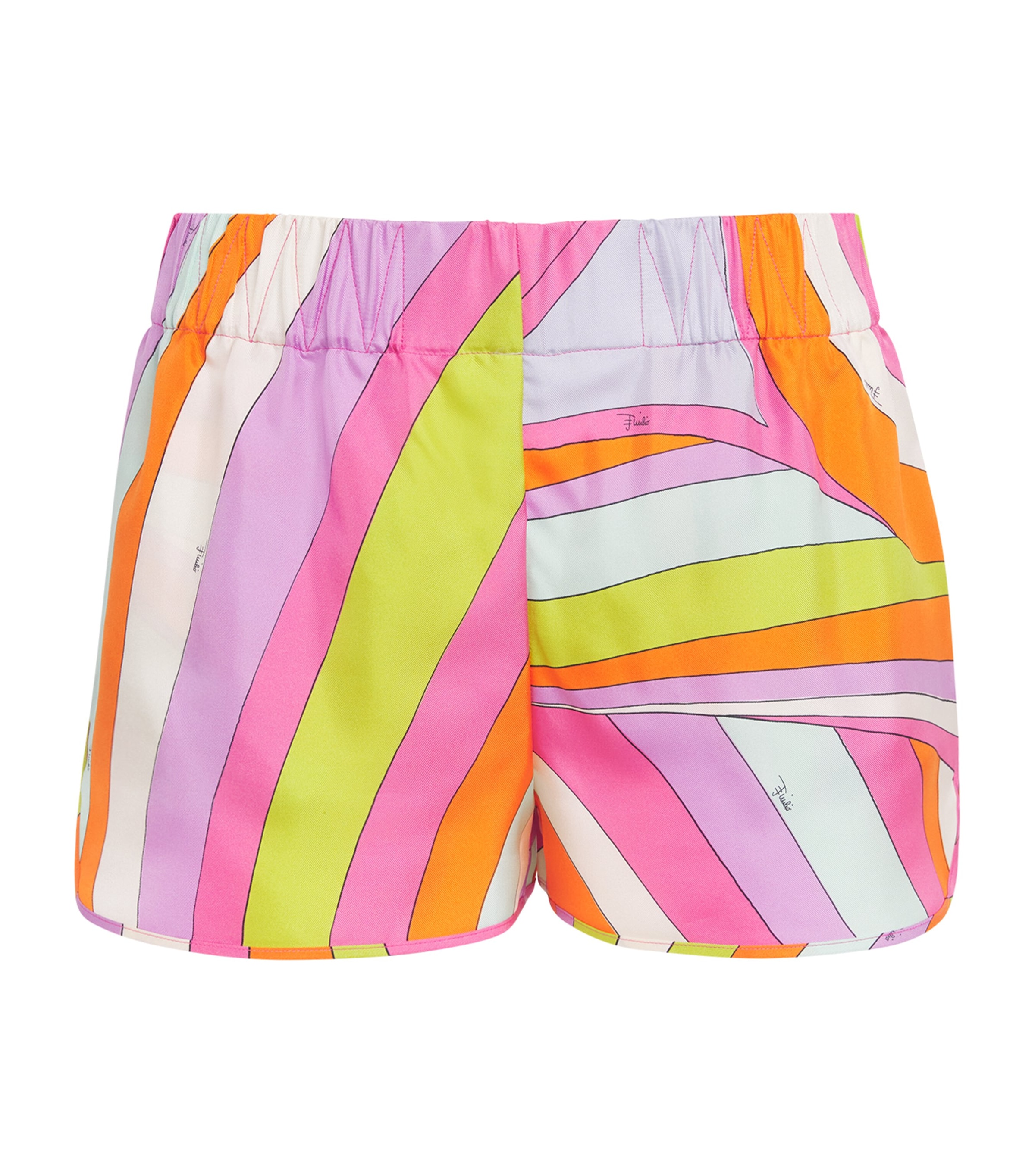 PUCCI Womens Silk Marmo Shorts