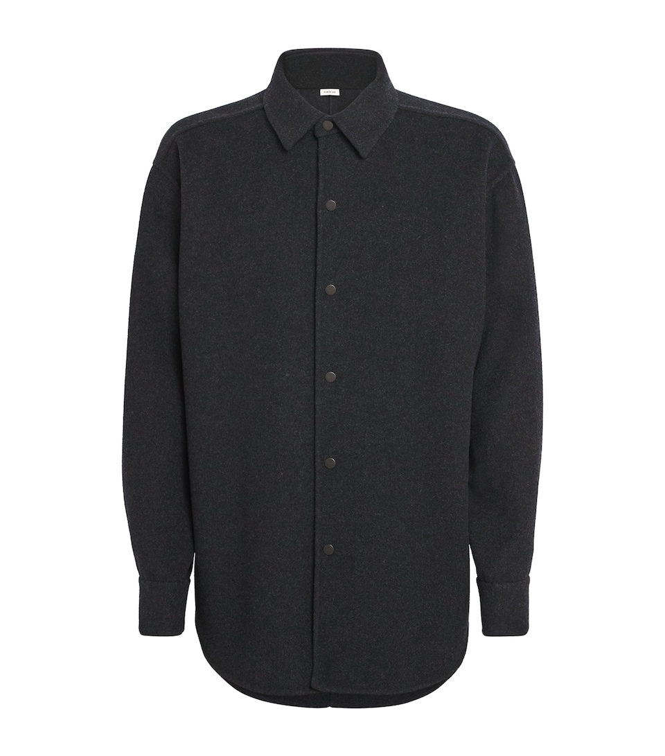 Virgin Wool-Cashmere Overshirt
