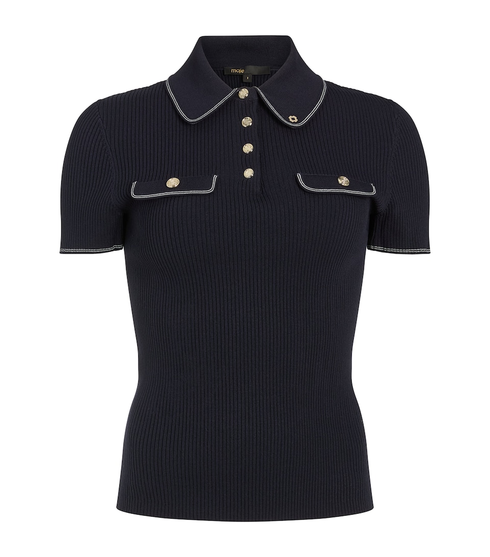 Ribbed Polo Shirt