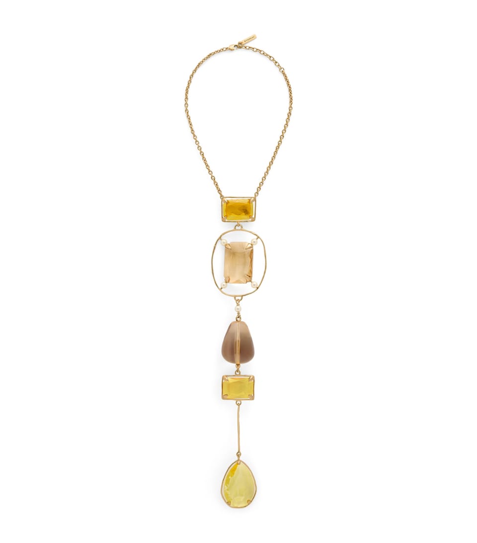 Givenchy Crystal Rainbow Drop Necklace