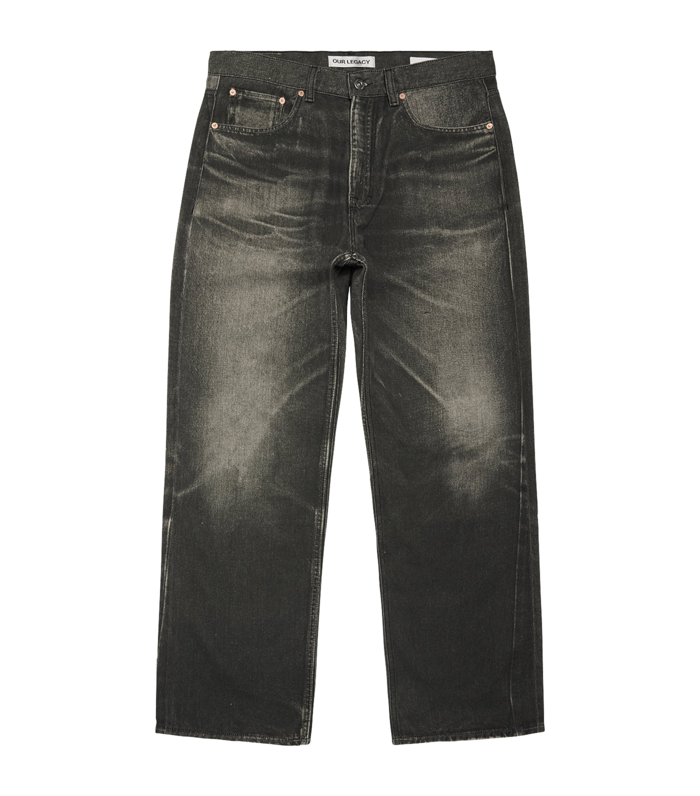 Trompe-l'Oeil Third Cut Straight Jeans
