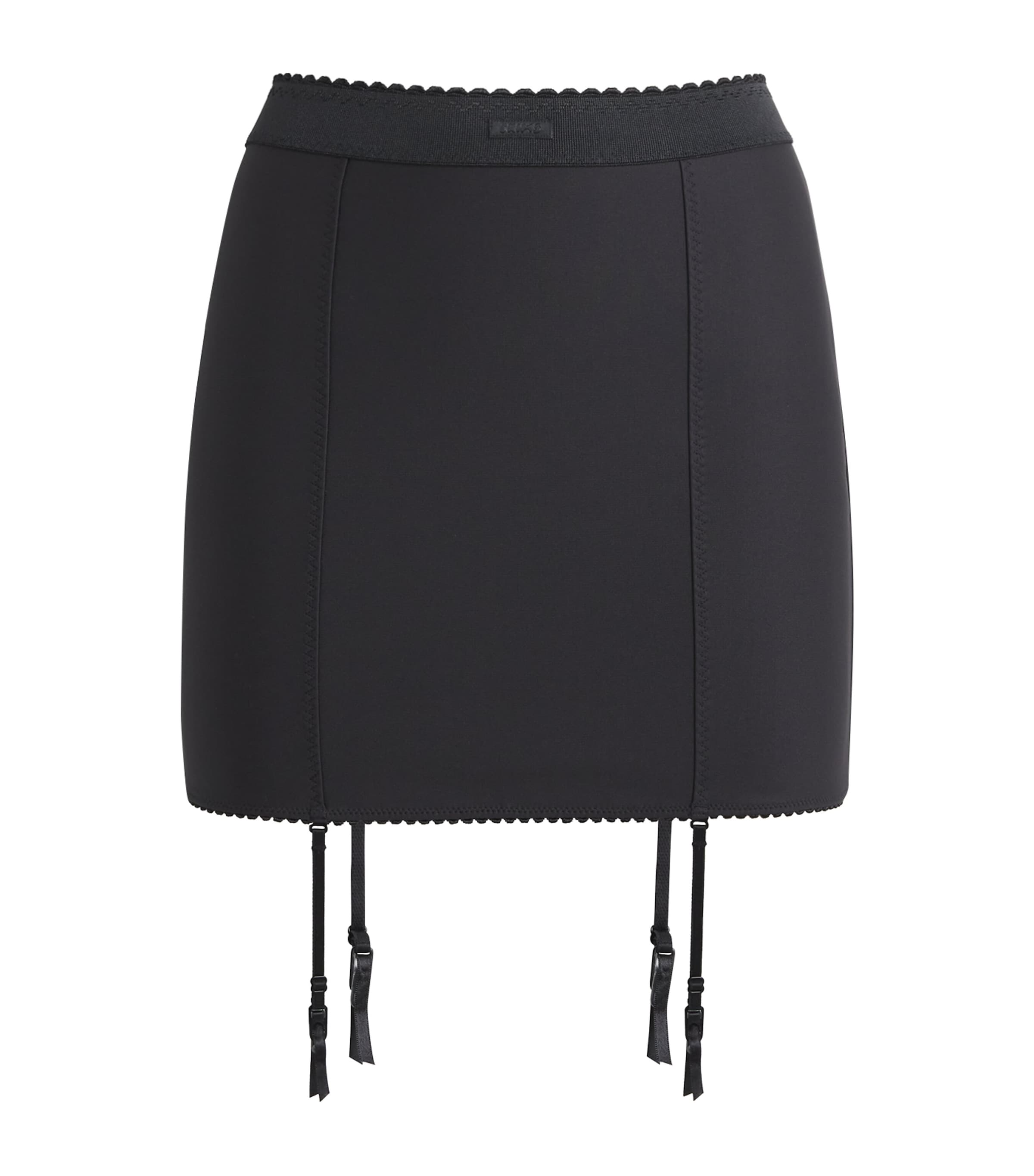Skims Womens Body Garter Mini Skirt Onyx