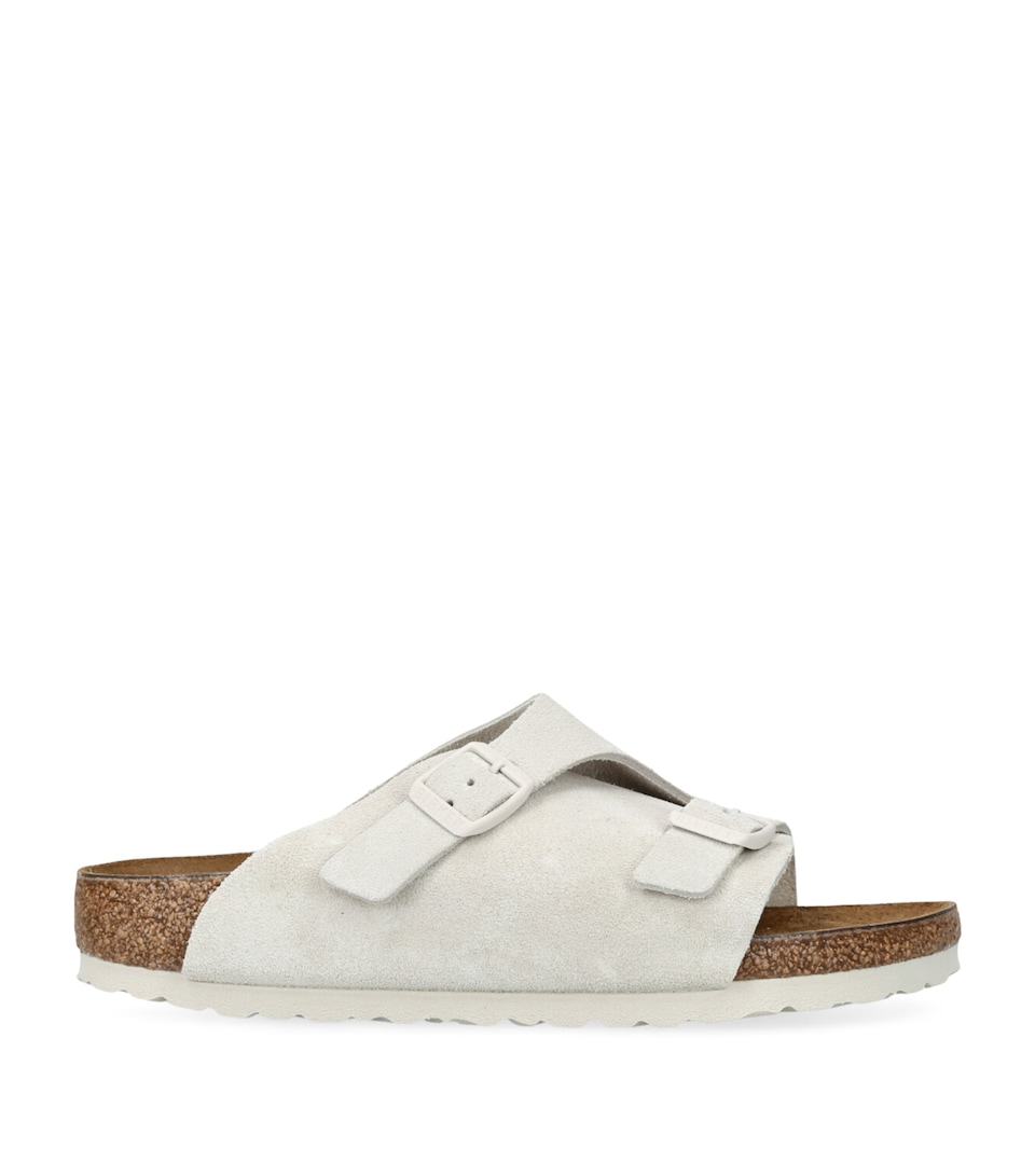 Birkenstock Suede Zürich Sandals White