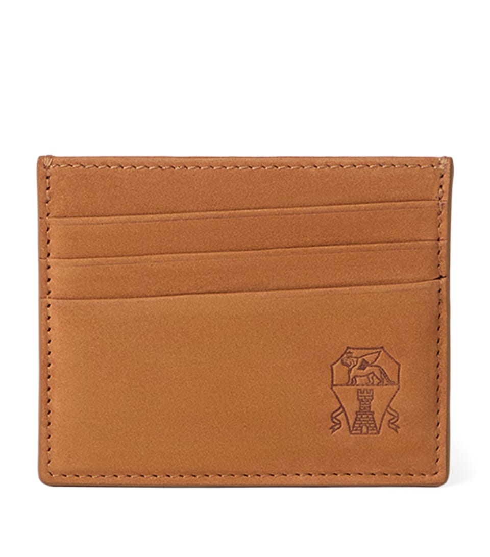 Brunello Cucinelli Nubuck Logo Card Holder