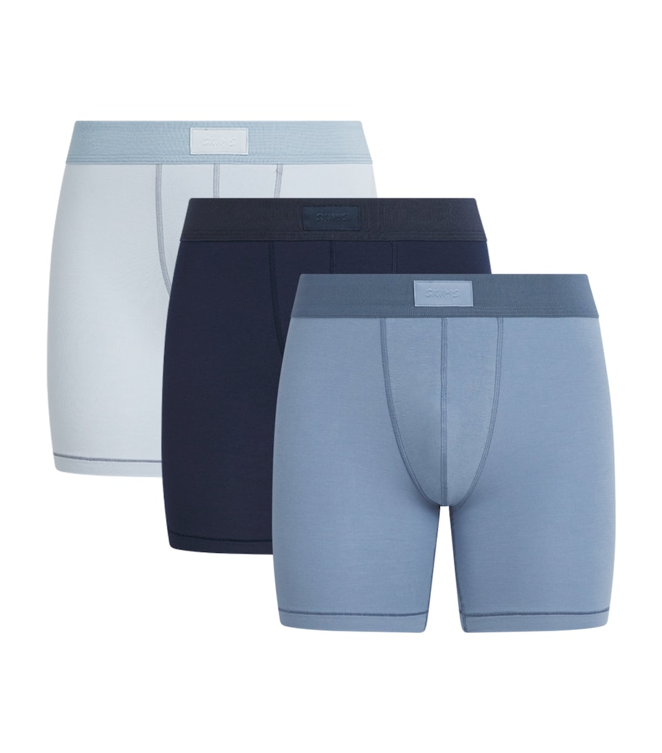 Skims Mens Stretch-Jersey Boxer Briefs (Pack of 3) Nimbus Multi